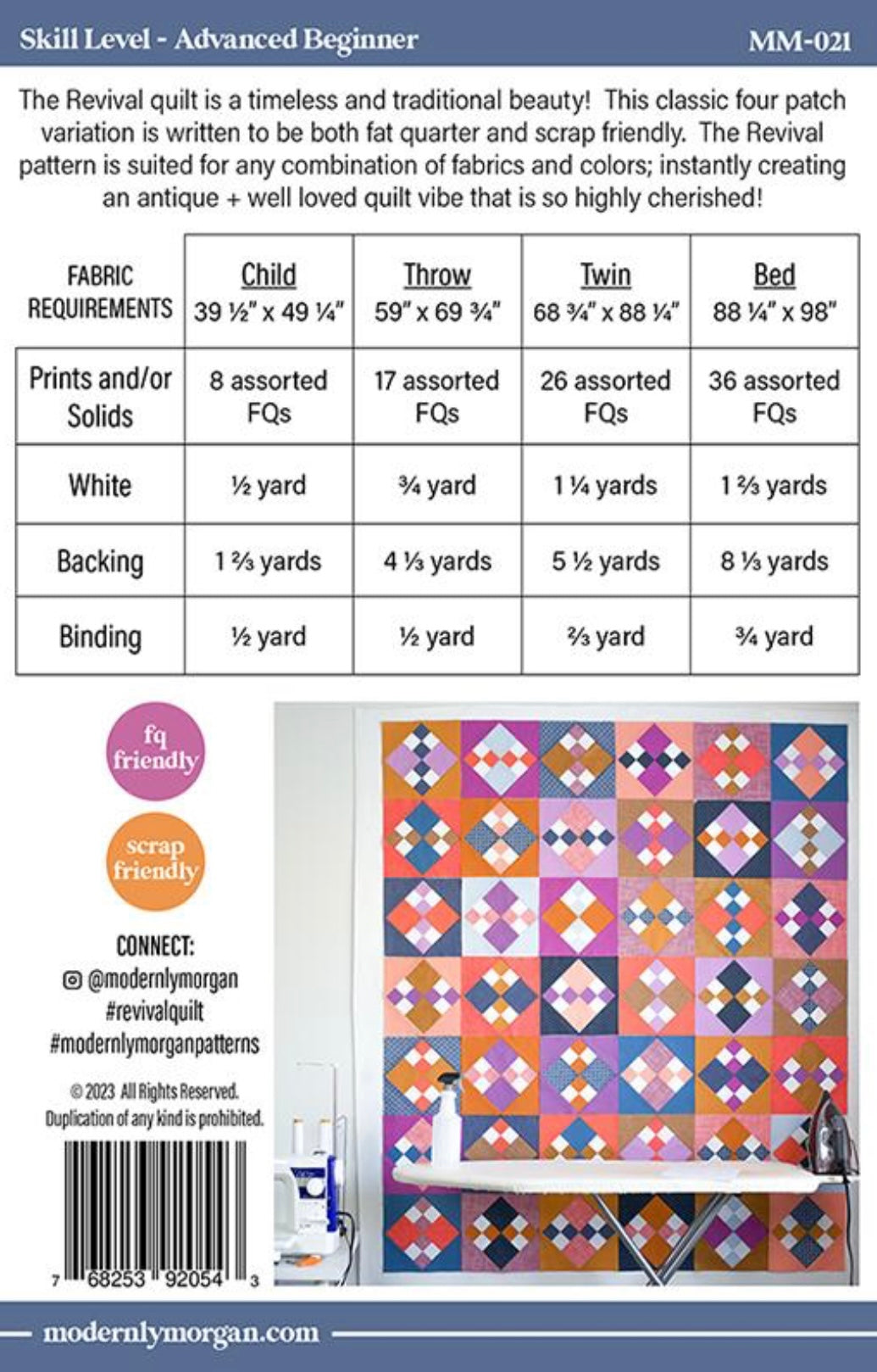 Revival Quilt Pattern by Modernly Morgan