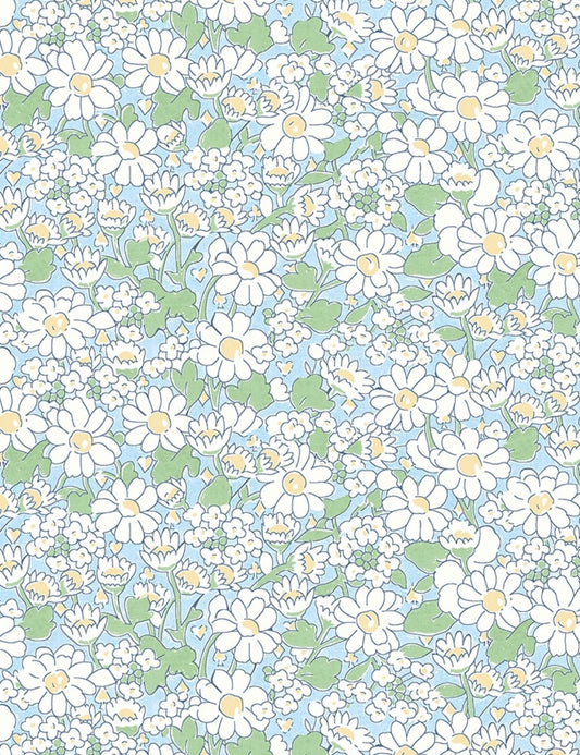 Alice W - Blue - Tana Lawn - Liberty of London Fabrics - 100% Cotton