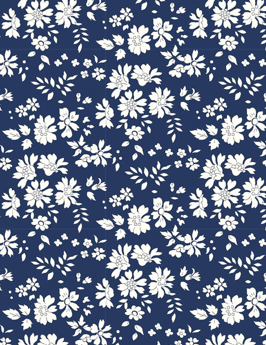 Capel (U) - Dark Blue - Tana Lawn - Classic Collection - Liberty of London Fabrics