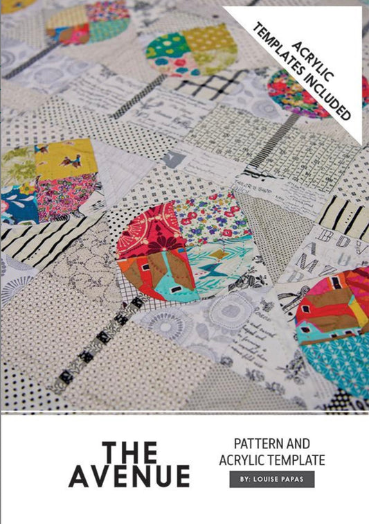 The Avenue Quilt Pattern with Template by Jen Kingwell