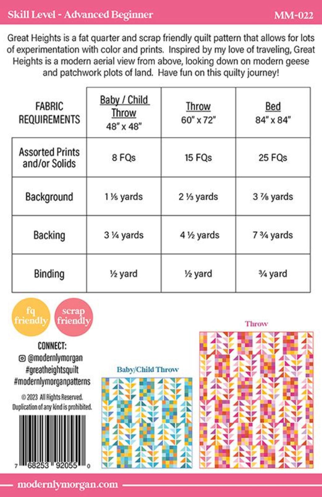 Great Heights Quilt pattern by Modernly Morgan