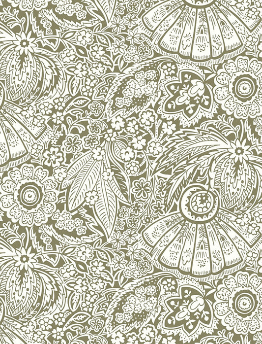 Jungle of Dreams - Green - Tana Lawn - The Curated Floral Collection - Liberty of London Fabrics