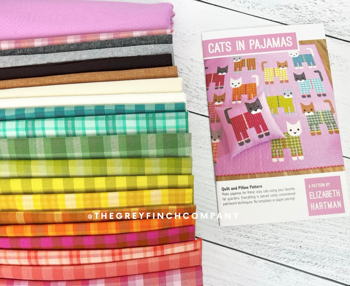 Cats in Pajamas Quilt Kit - Pattern by Elizabeth Hartman