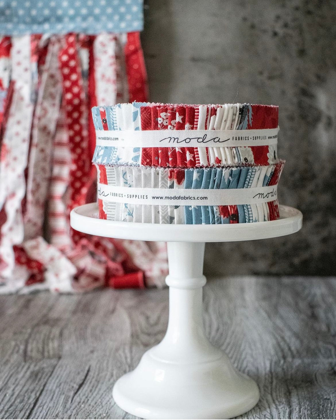Old Glory Jelly Roll - 2.5” Strips by Lella Boutique - Moda Fabrics