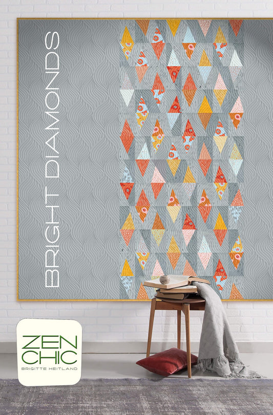 Bright Diamonds Quilt Pattern by Zen Chic