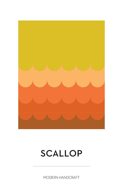 Scallop Quilt Pattern by Modern Handcraft (Paper Copy)