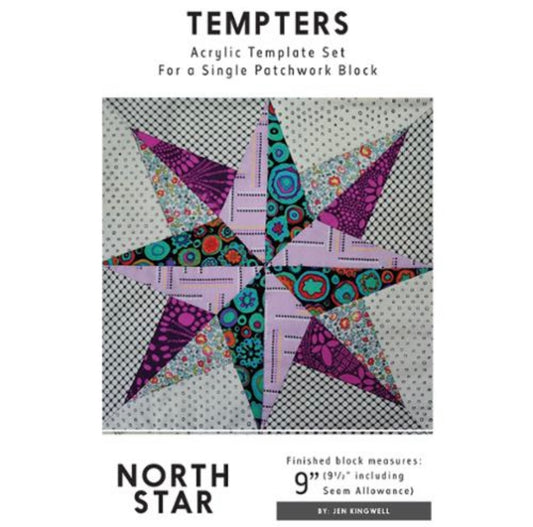 North Star - Acrylic Template & Pattern by Jen Kingwell