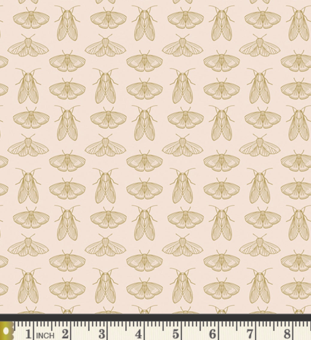 Emerging Wings Frost - Spring Equinox Collection by Katie O’Shea - Art Gallery Fabrics