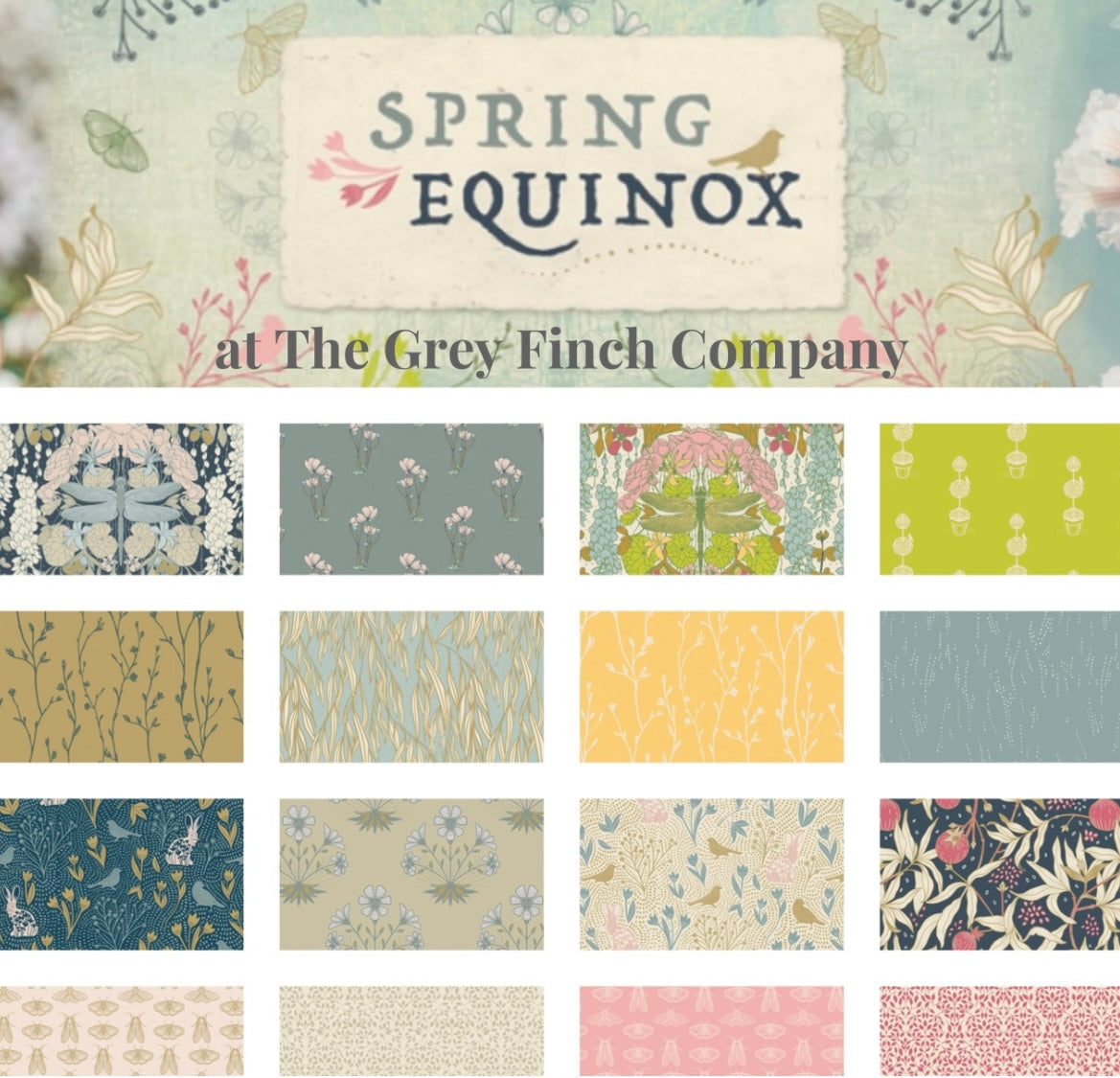 Spring Equinox Collection Bundle - 16 fabrics by Katie O’Shea - Art Gallery Fabrics