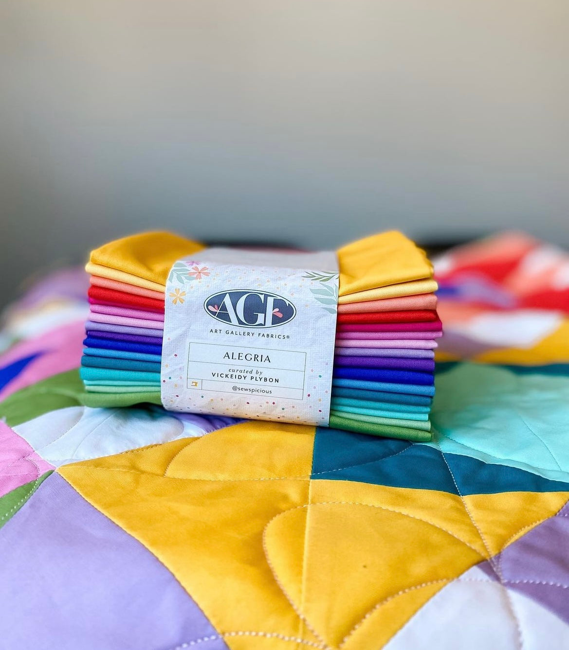 Alegria AGF Sewcialite Bundle Curated by Vickeidy Plybon of Sewspicious - 16 fat quarters