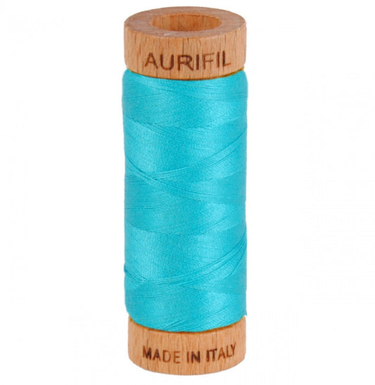 Mako Cotton Thread Solid 80wt 300yds Turquoise A1080-2810