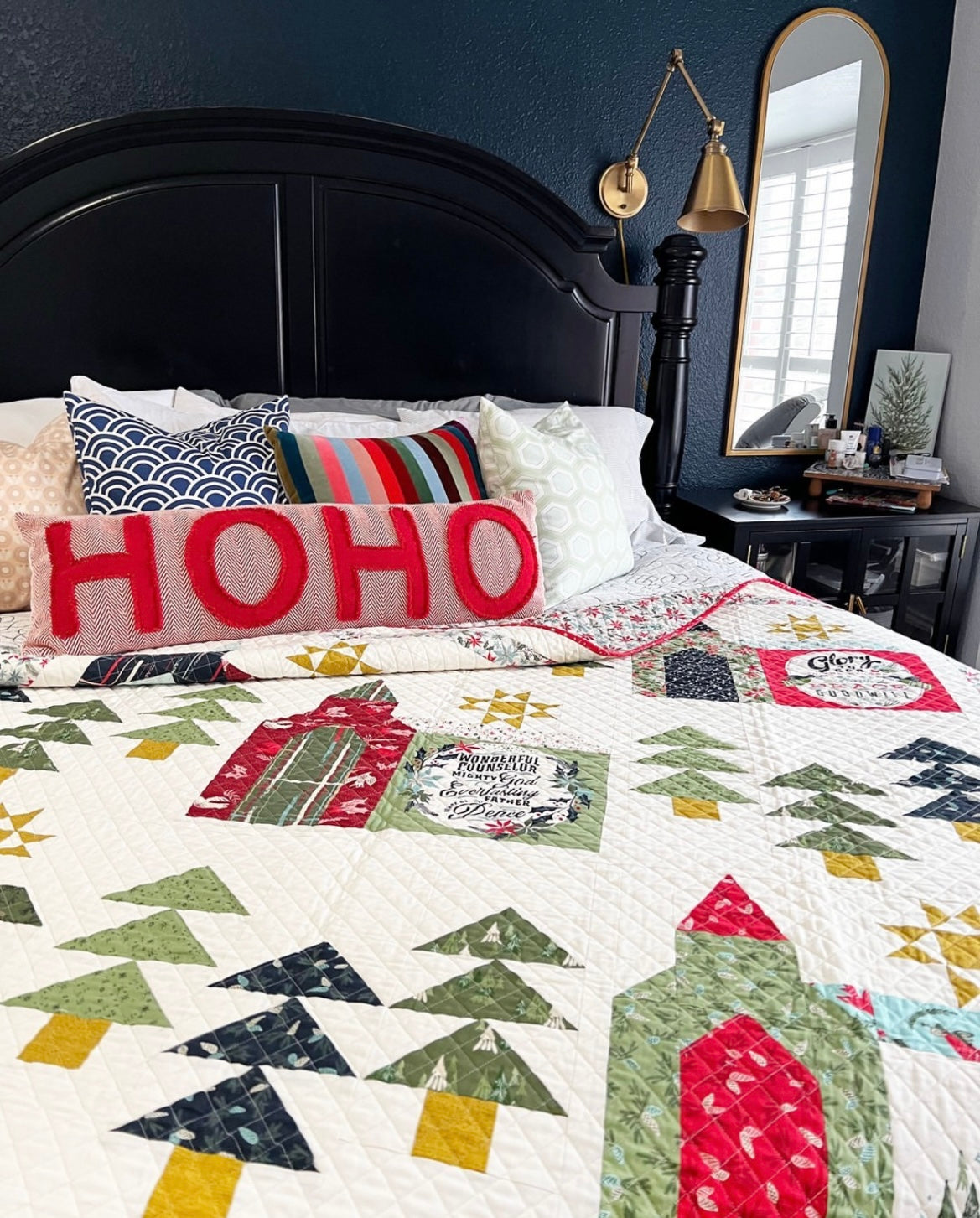 Christmas Chapel Quilt Kit - Pattern by Fancy That for Moda Fabrics
