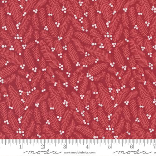 Christmas Eve Cranberry 5182 16 by Lella Boutique - Christmas Eve Collection - Moda Fabrics