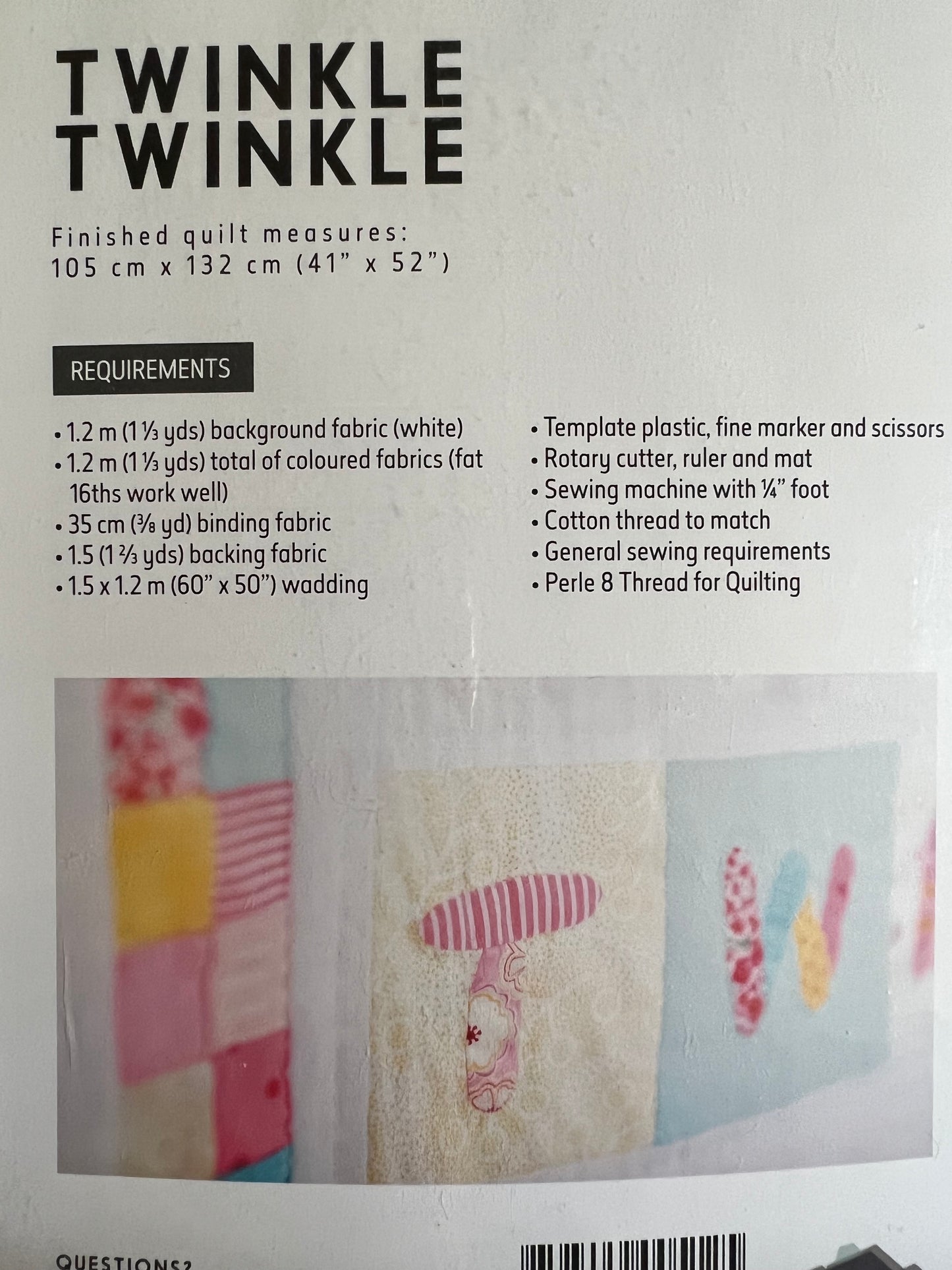 Twinkle Twinkle Quilt - Pattern by Jen Kingwell