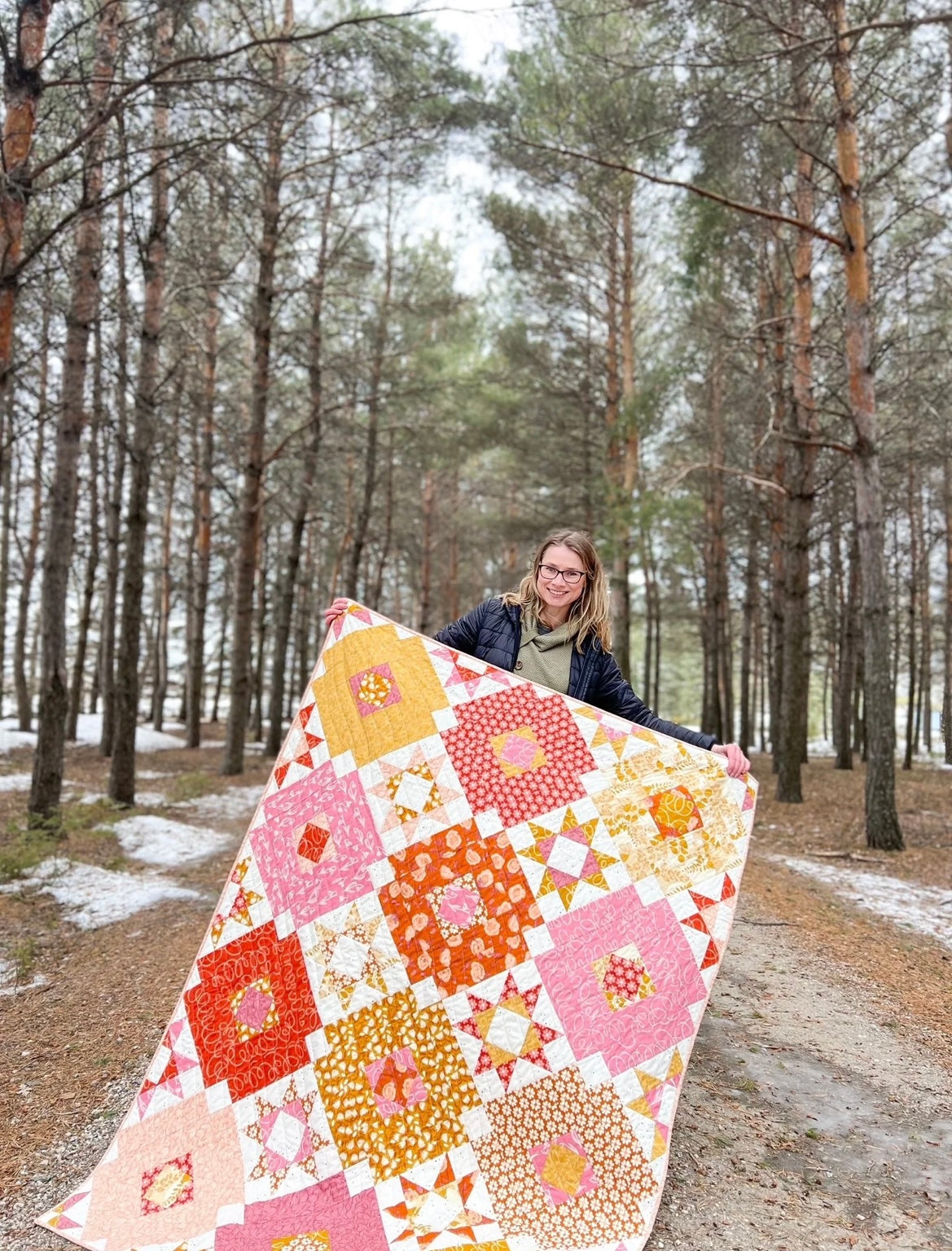 Wild Starflower Quilt - Pattern by Prairie Quilt Co.