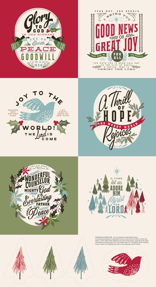 Good News Great Joy Collection - Panels by Fancy That Design - Moda Fabrics