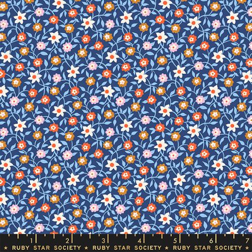 Creeping Vine Bluebell RS3055 15 - Lil Collection by Kimberly Kight - Ruby Star Society - Moda Fabrics