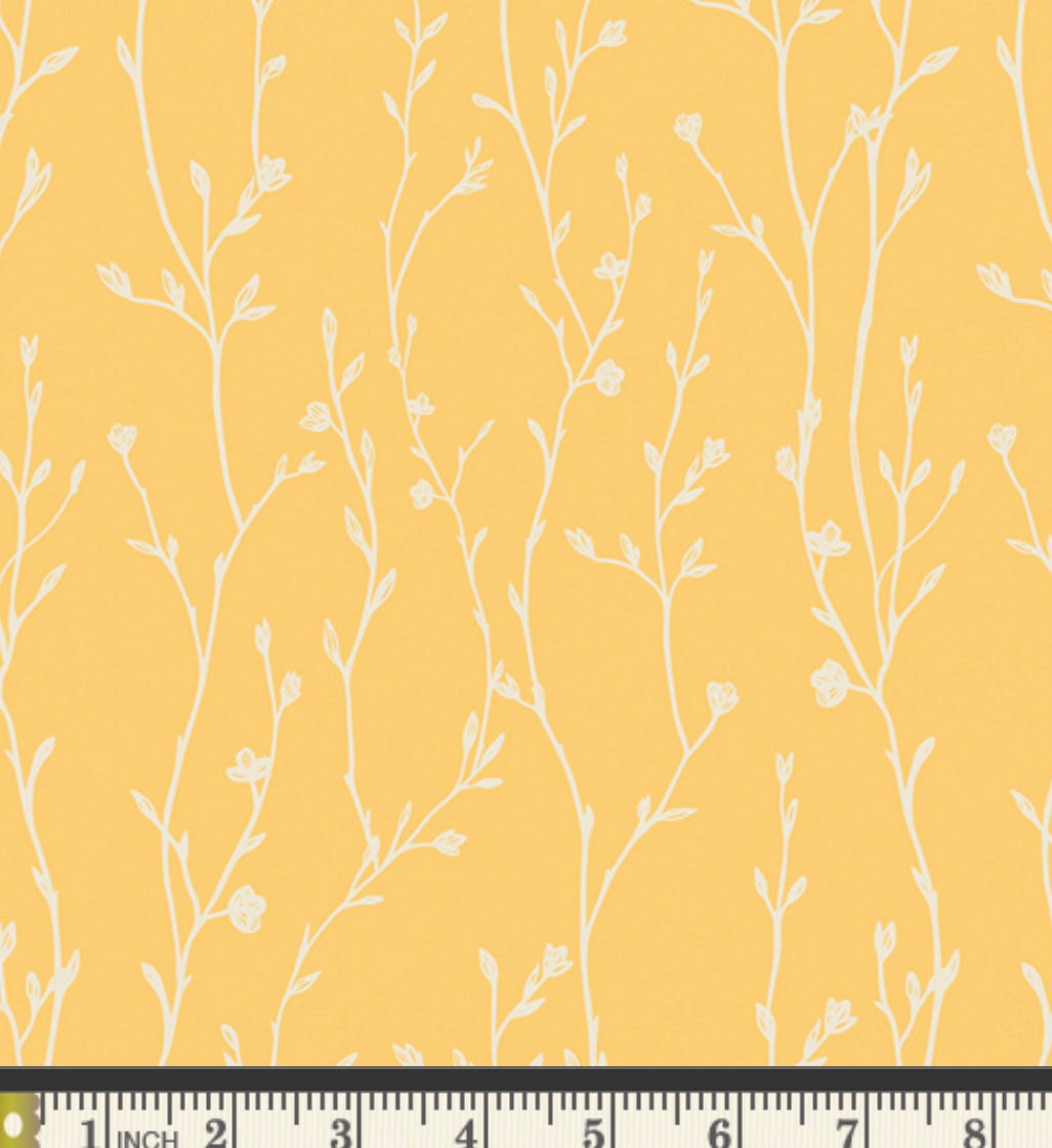 Growing Buds Sunshine - Spring Equinox Collection by Katie O’Shea - Art Gallery Fabrics