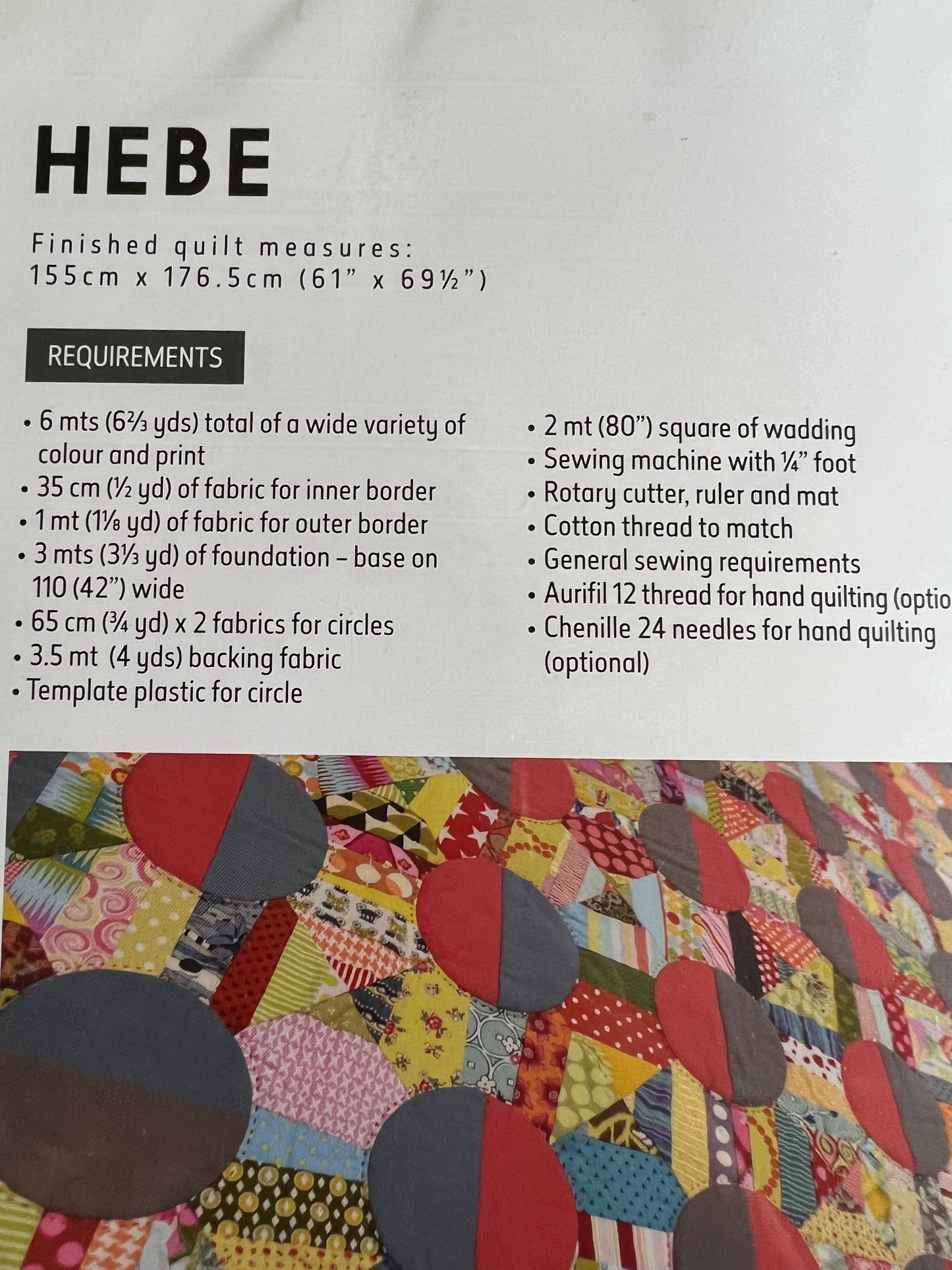 Hebe Quilt - Pattern by Jen Kingwell