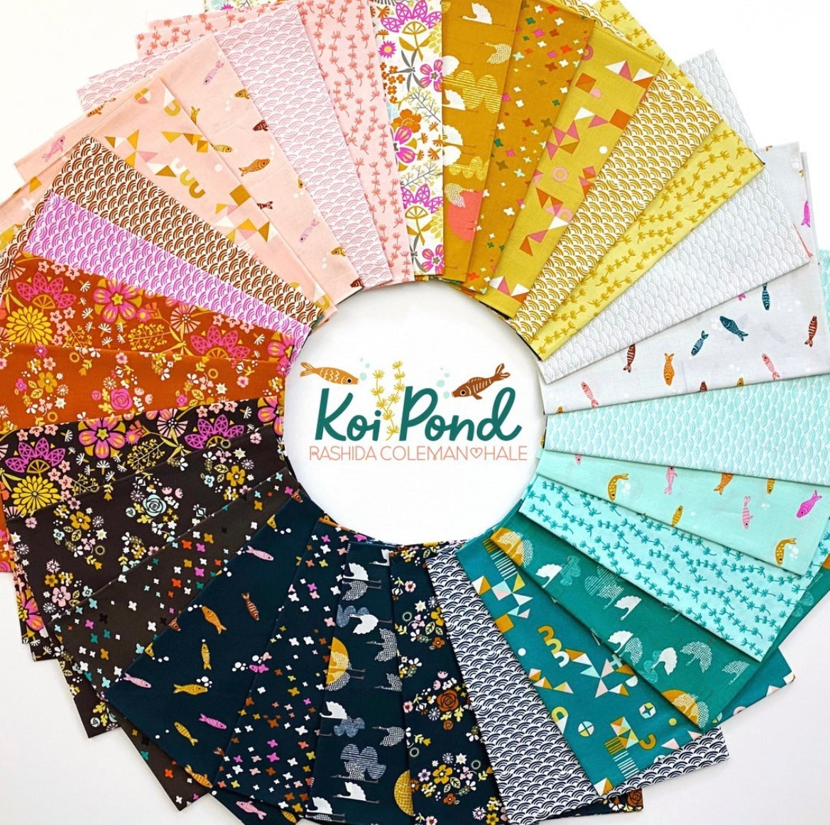 Koi Pond Collection Fat Quarter Bundle - 29 fat quarters - by Rashida Coleman Hale for Ruby Star Society - Moda