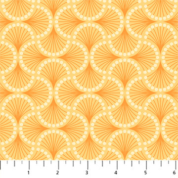 Leaves - Orange - Splendor Collection by Pippa Shaw - Figo Fabrics