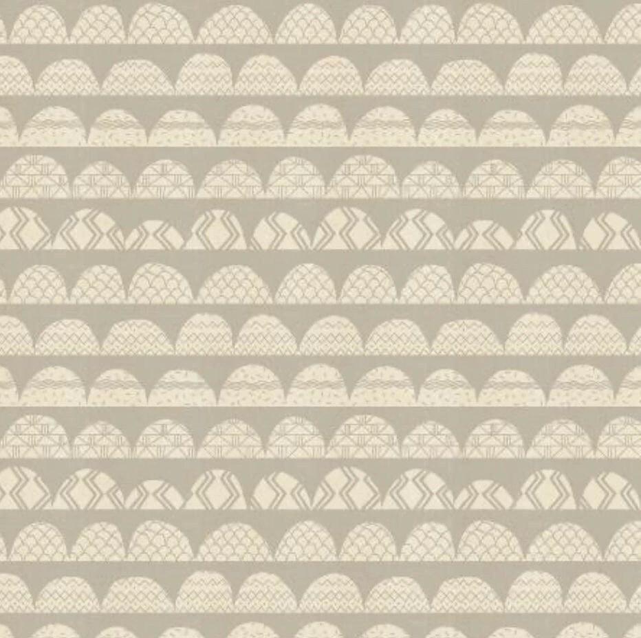 All Through the Land - Hills - Pebble Unbleached Fabric - Cotton + Steel - 100% Cotton