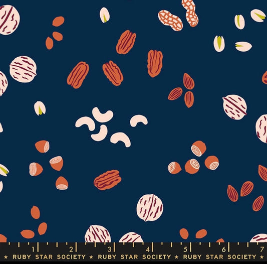 Smol Kims Knuts Navy - Ruby Star Society - Moda - 100% Cotton