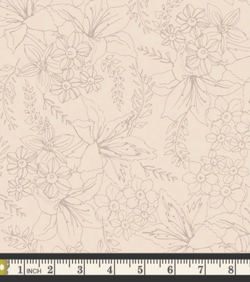 Natural Bouquet - Soften the Volume Collection - Art Gallery Fabrics - 100% Cotton