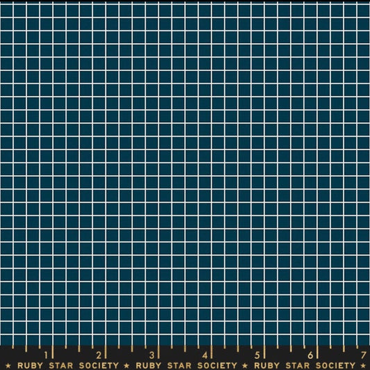 Grid - Peacock - Ruby Star Society - Moda - 100% Cotton