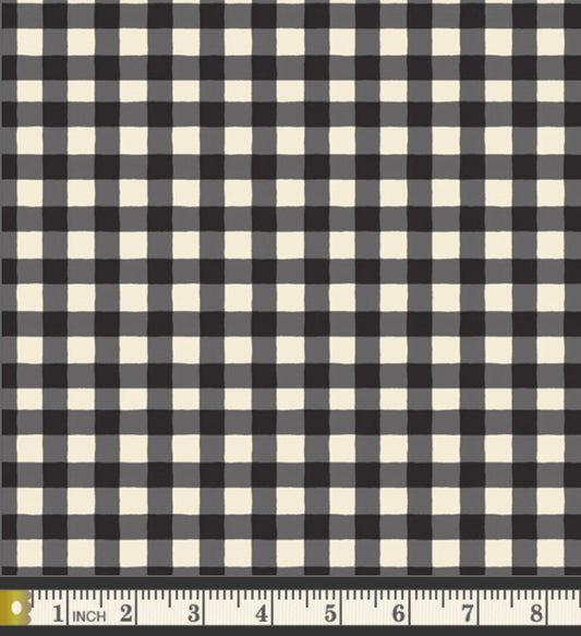 Small Plaid of My Dreams Snow - Storyteller Plaids Collection by Maureen Cracknell - Art Gallery Fabrics - 100% Cotton