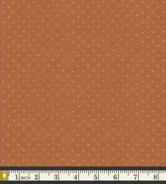 Carved Notches Copper by Katarina Roccella - Twenty Collection - Art Gallery Fabrics - 100% Cotton
