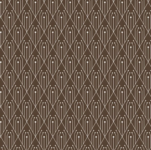 Chocolate - Diamonds - Deco Collection - Andover - 100% Cotton