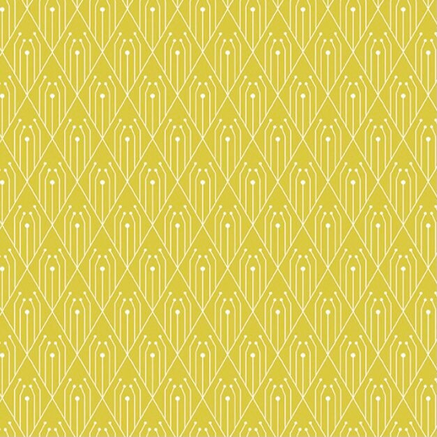 Sulphur - Diamonds - Deco Collection - Andover - 100% Cotton