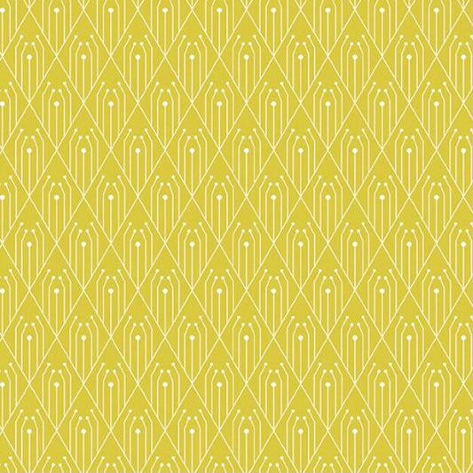 Sulphur - Diamonds - Deco Collection - Andover - 100% Cotton