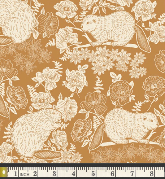 Beaver & Bloom Bramble by Bonnie Christine - Wild Forgotten Collection - Art Gallery Fabrics - 100% Cotton
