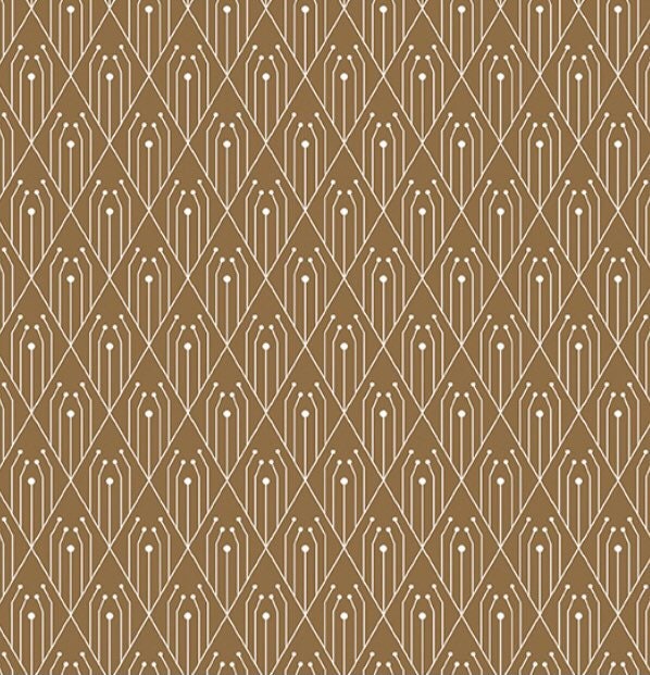 Cinnamon - Diamonds - Deco Collection - Andover - 100% Cotton