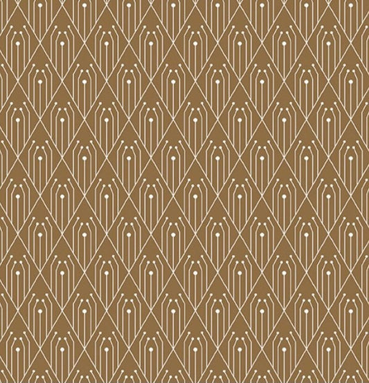Cinnamon - Diamonds - Deco Collection - Andover - 100% Cotton