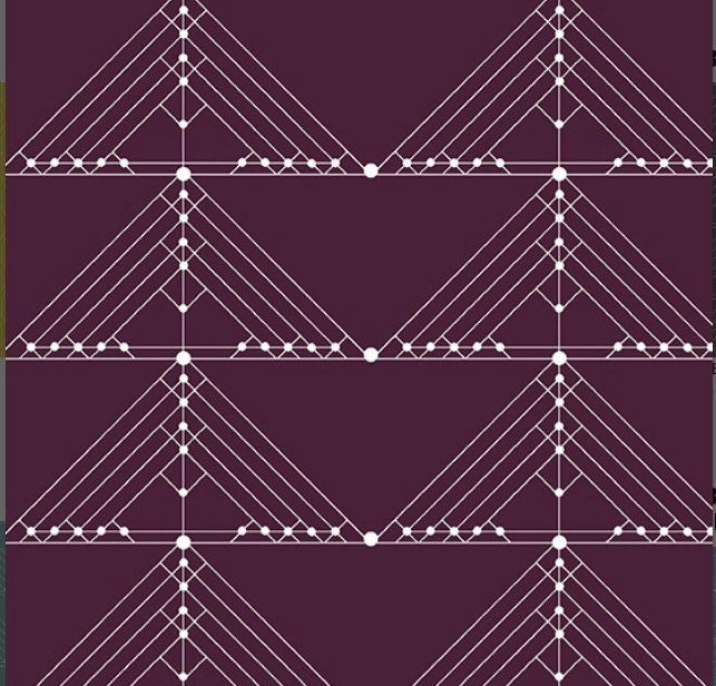 Aubergine - Geese - Deco Collection - Andover - 100% Cotton