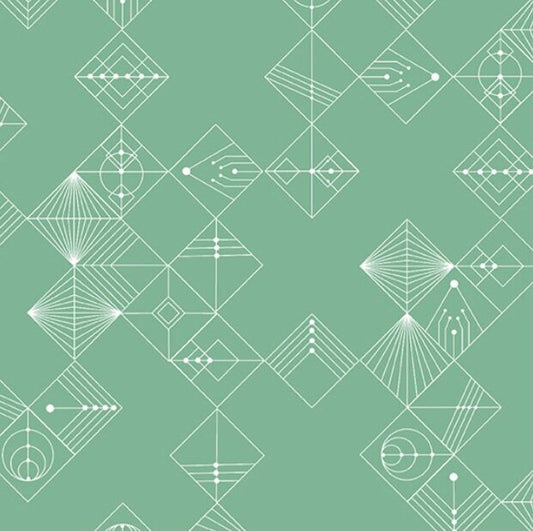 Jade - Tiles - Deco Collection - Andover - 100% Cotton