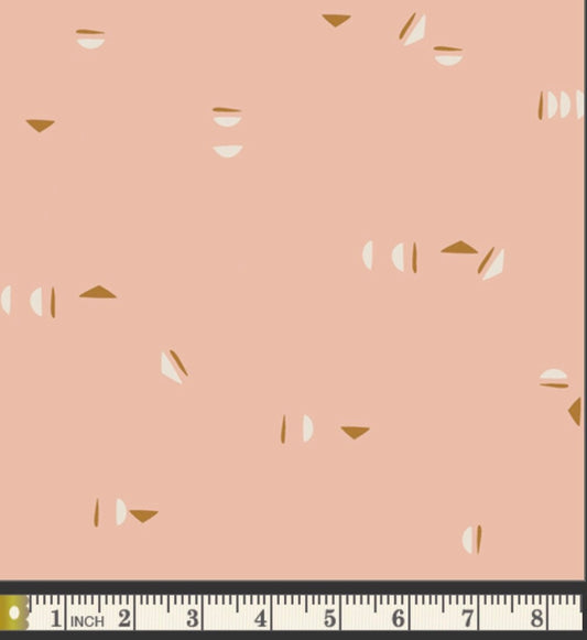Stenciled Blush - Terra Kotta Collection - Art Gallery Fabrics - 100% Cotton