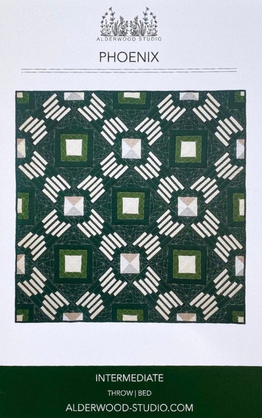 Phoenix Quilt Pattern by Alderwood Studio (paper copy)