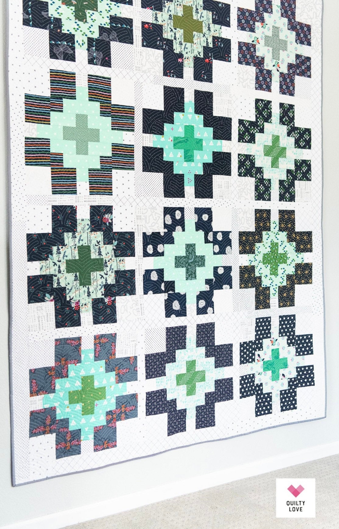 Glowing Quilt Pattern by Emily Dennis for Quilty Love (paper copy)