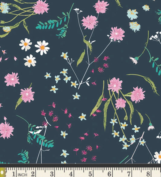 Blossom Swale Depth - Lavish Collection by Katarina Roccella - Art Gallery Fabrics - 100% Cotton