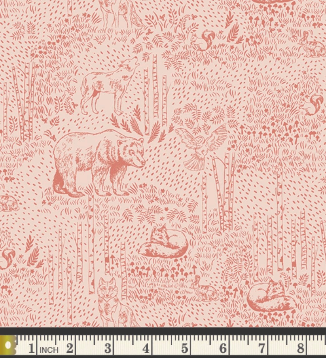 Forest Rose by Maureen Cracknell - Woodland Keeper Collection - Art Gallery Fabrics - 100% Cotton