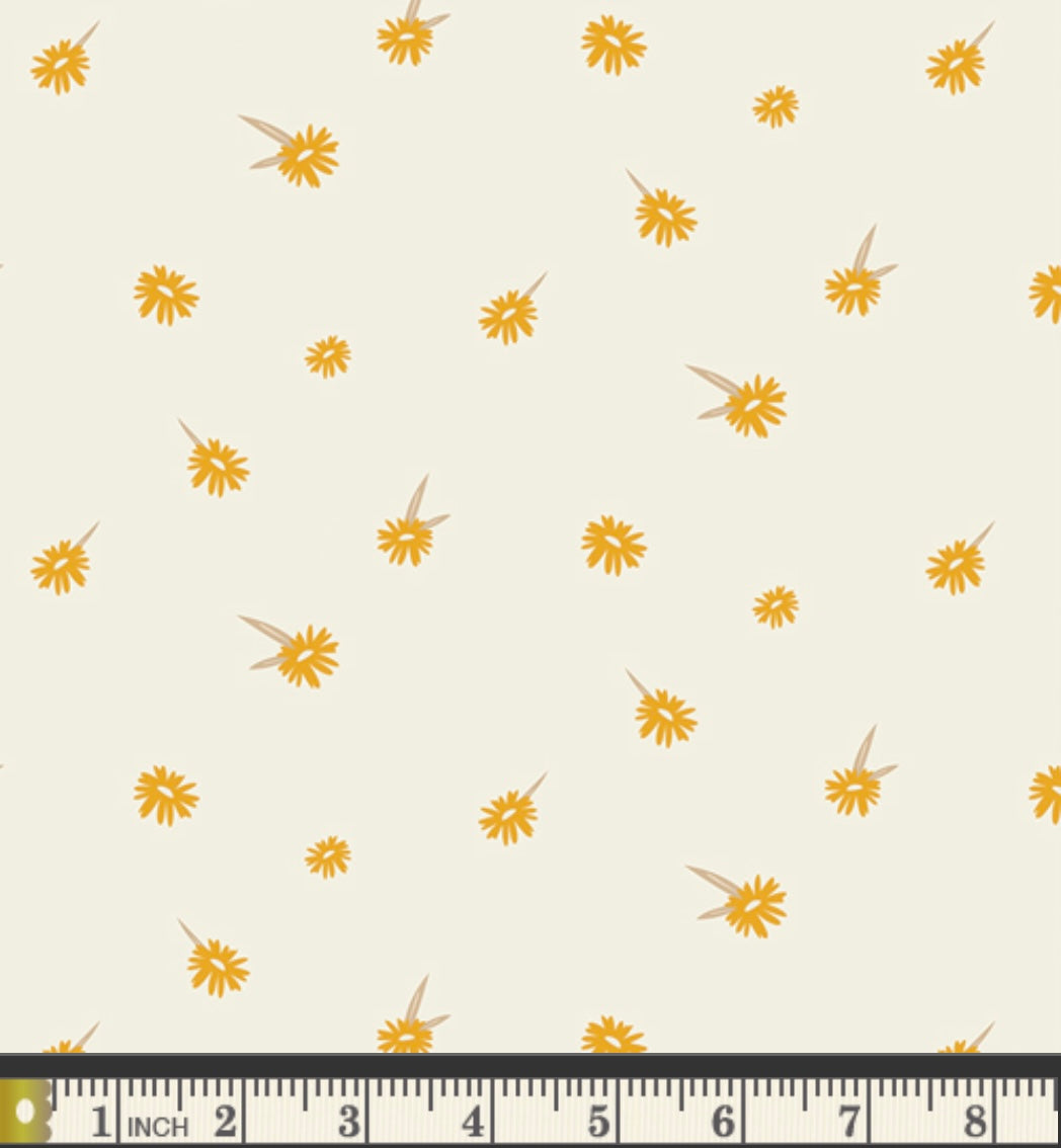 Dancing Daisies Honey - Honey Fusion Collection - Art Galleries Fabrics