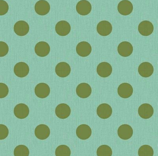 Tilda Chambray Dots - Teal Green - TIL160059-V11 - Tilda Fabrics