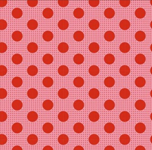 Tilda Medium Dots - Salmon by Tilda Fabrics