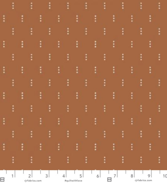 Get Out And Explore - Three Dots - Clay Fabric - Cotton + Steel