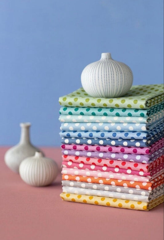 Tilda Medium Dot Full Collection Bundle - Tilda Fabrics - 15 fabrics
