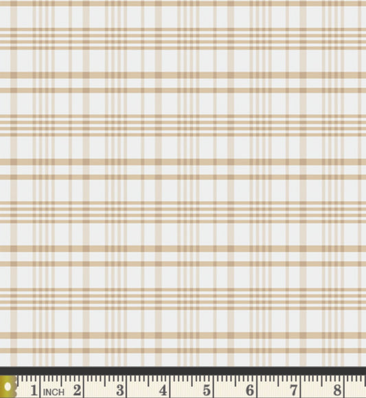 Happy Plaid Raw by Maureen Cracknell - Storyteller Plaids Collection - Art Gallery Fabrics
